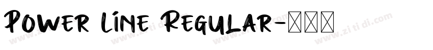 Power Line Regular字体转换